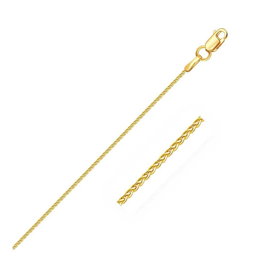 10k Yellow Gold Wheat Chain 1.0mm