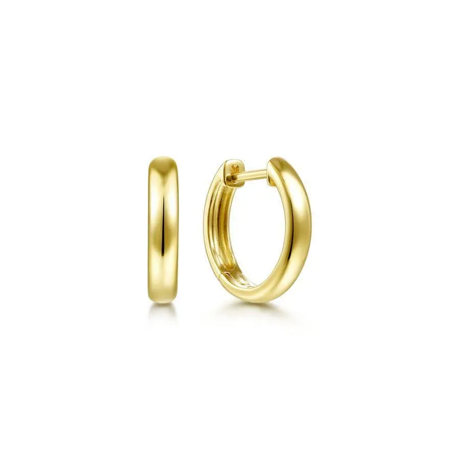 14K Yellow Gold Small Hoop Earrings