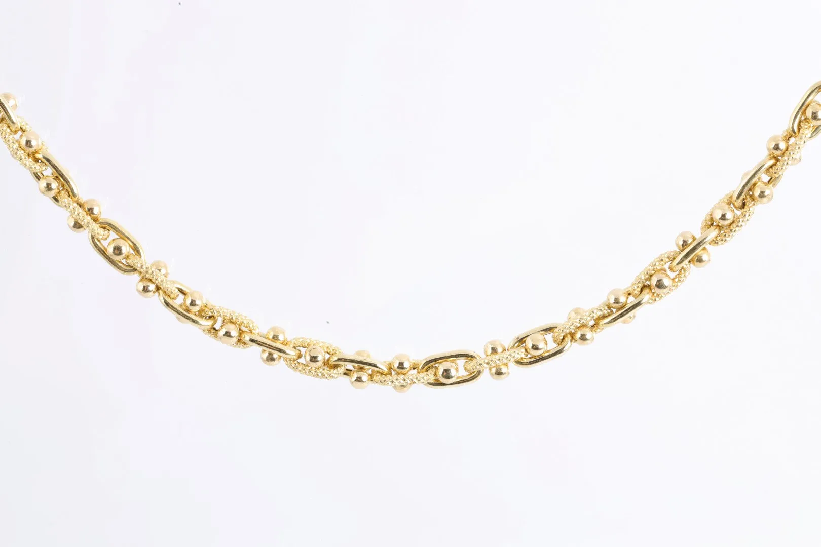 17" 18k Yellow Gold Ball & Link Chain (23.00g.)