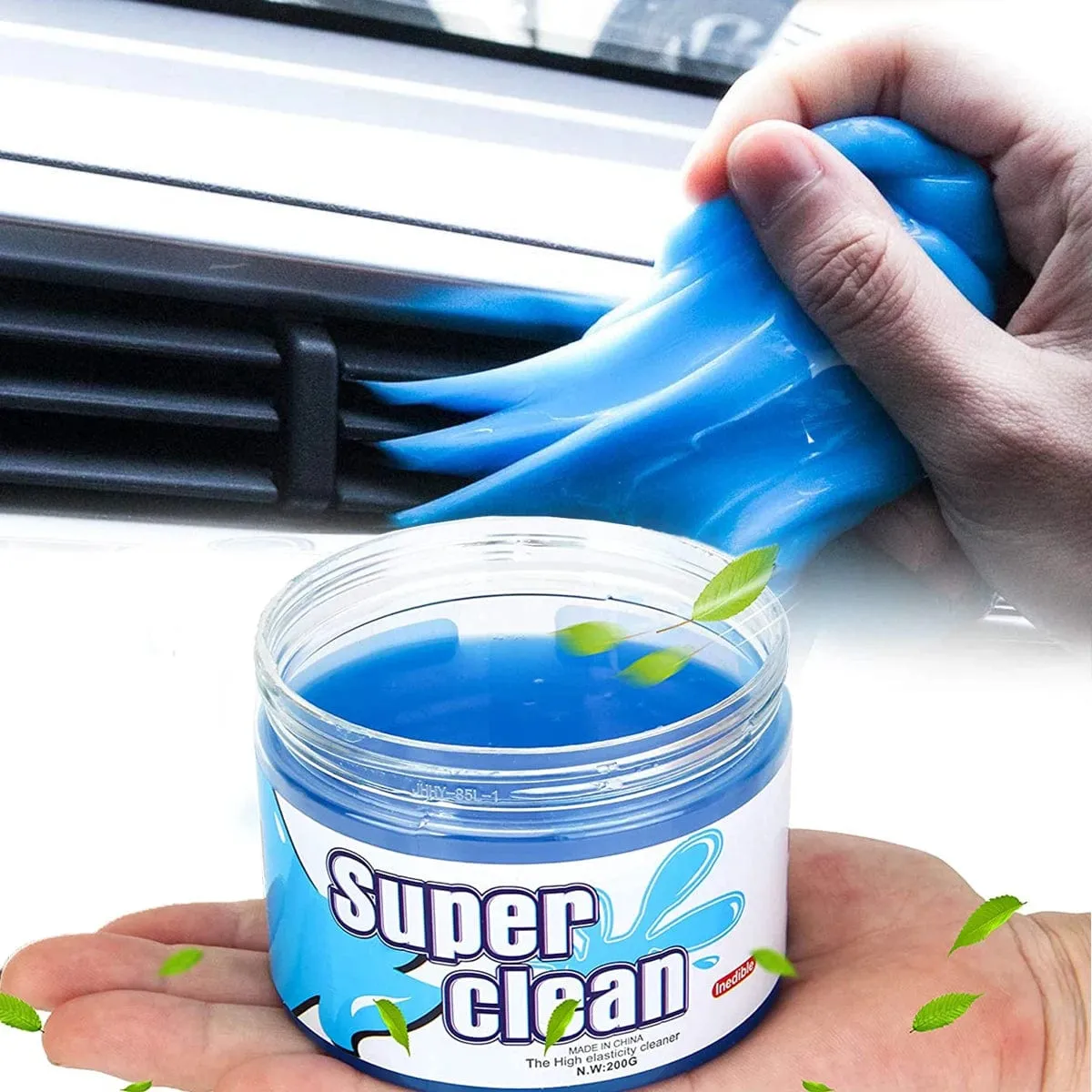 200g Car Interior Air Vent Dashboard Cleaning Glue Slime Dust Remover Gel Care Home Computer Keyboard Gap Corner Cleaner Mud Can