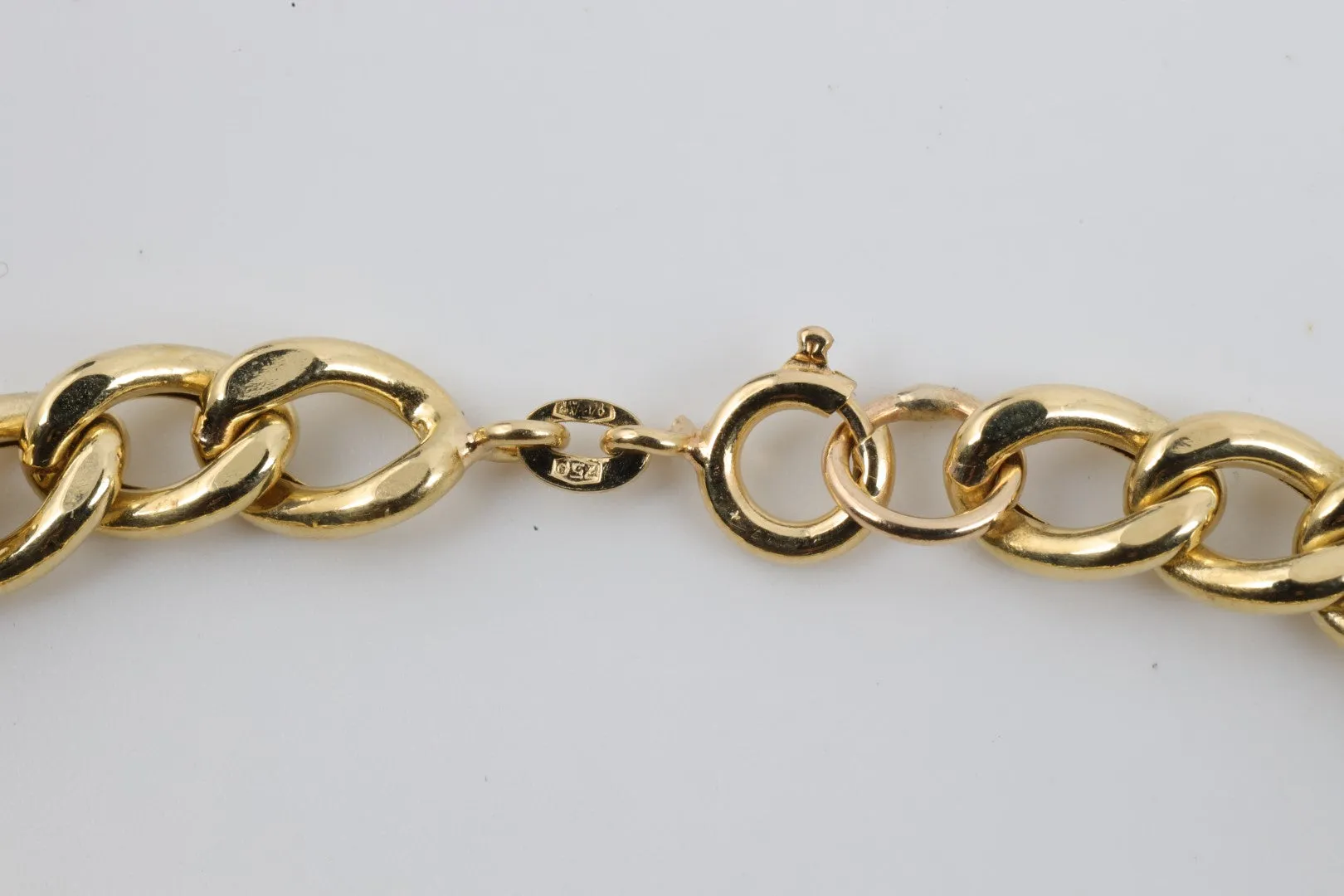 6.5" 18k Yellow Gold Figaro Chain Bracelet (8.40g.)