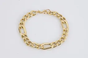 6.5" 18k Yellow Gold Figaro Chain Bracelet (8.40g.)