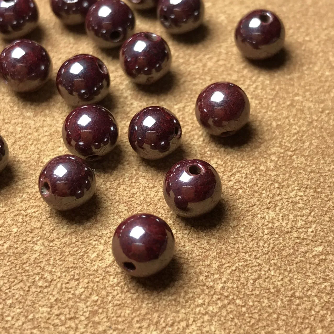 6mm Genuine Cinnabar Round Beads for DIY Jewelry Making Projects