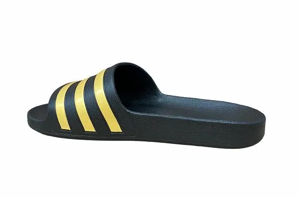 Adidas Adilette Aqua EG1758 black-gold swimming pool and sea slipper 