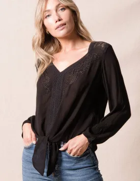 Angelica Tunic Top - Vintage Black