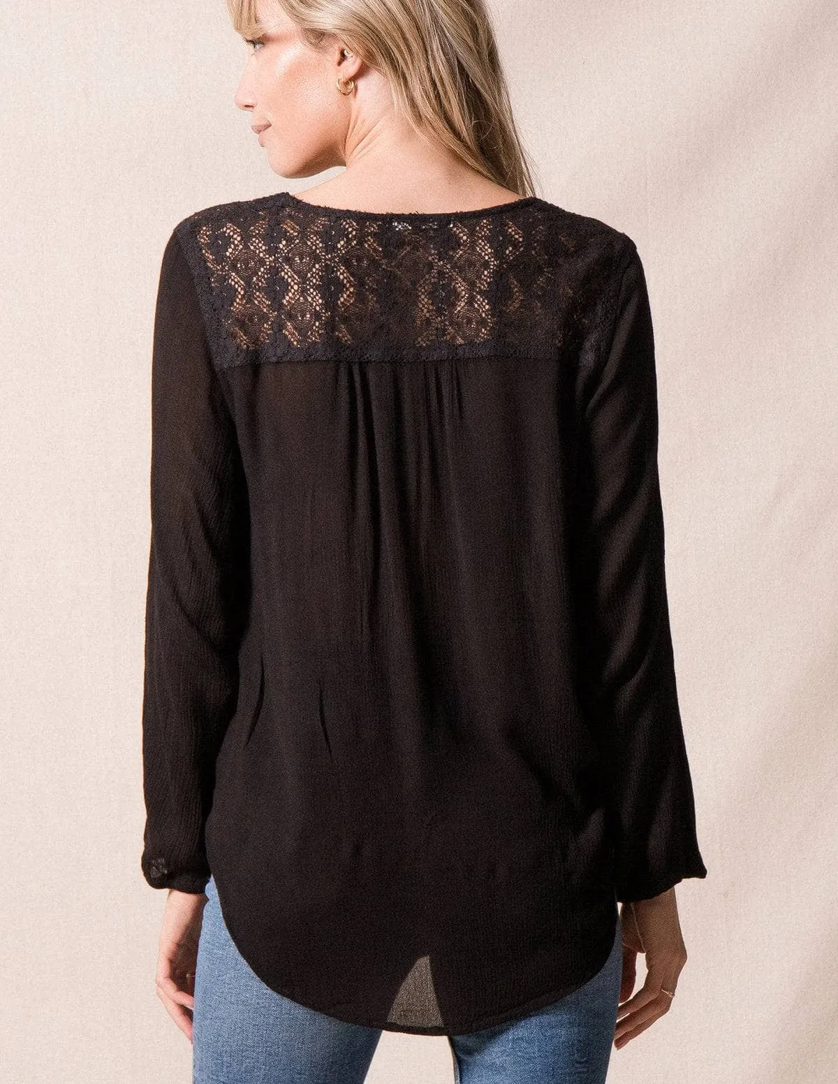 Angelica Tunic Top - Vintage Black