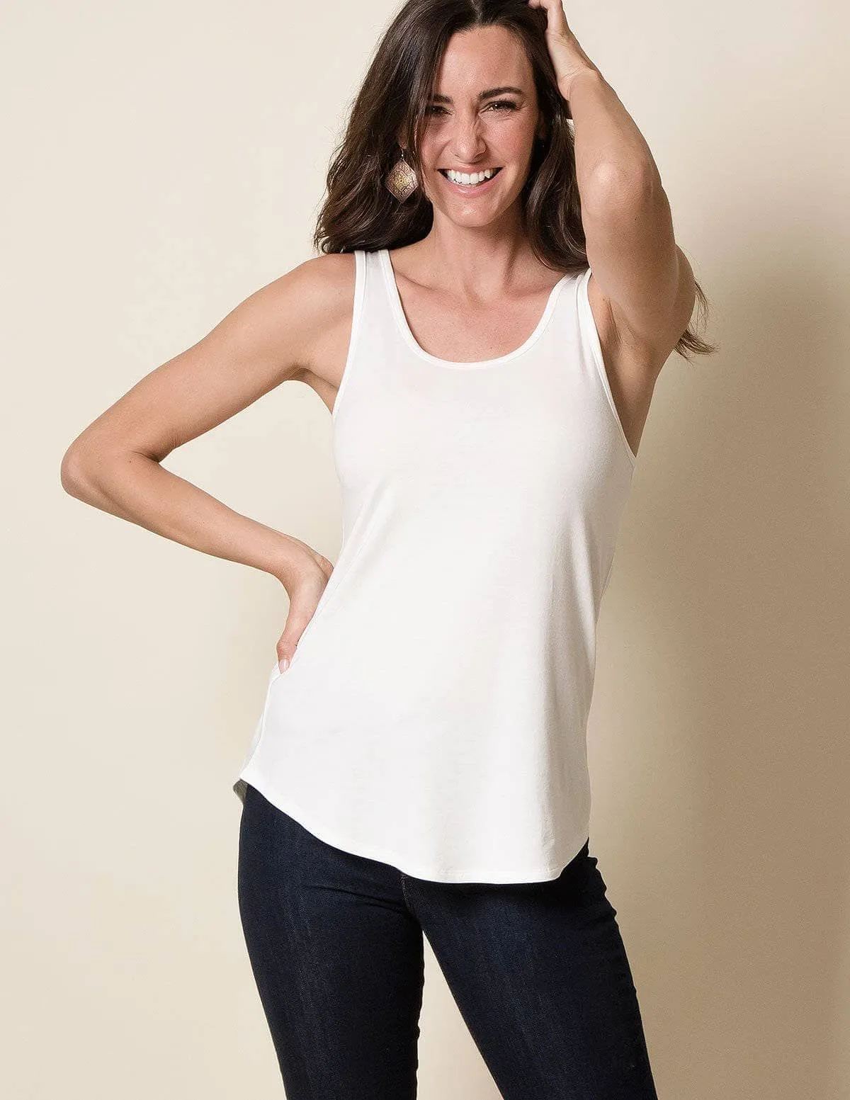 Bamboo / Organic Cotton Hi-Low Tank