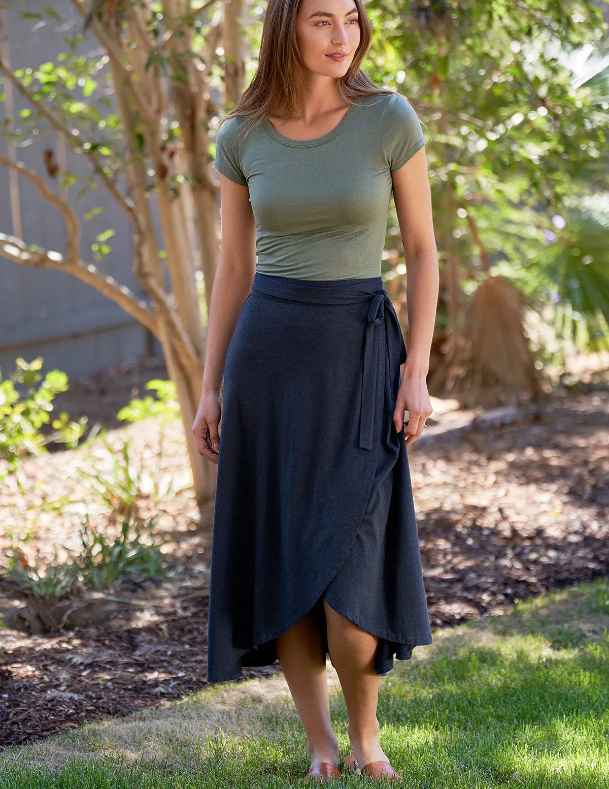 Bamboo / Organic Cotton Wrap Skirt