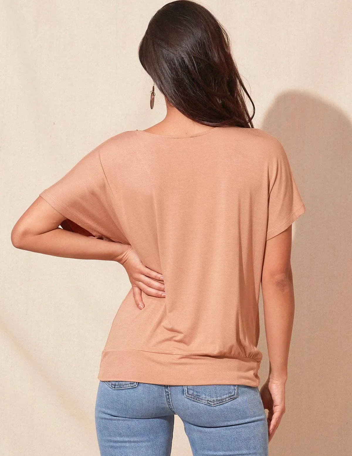 Bamboo Twist Front Top