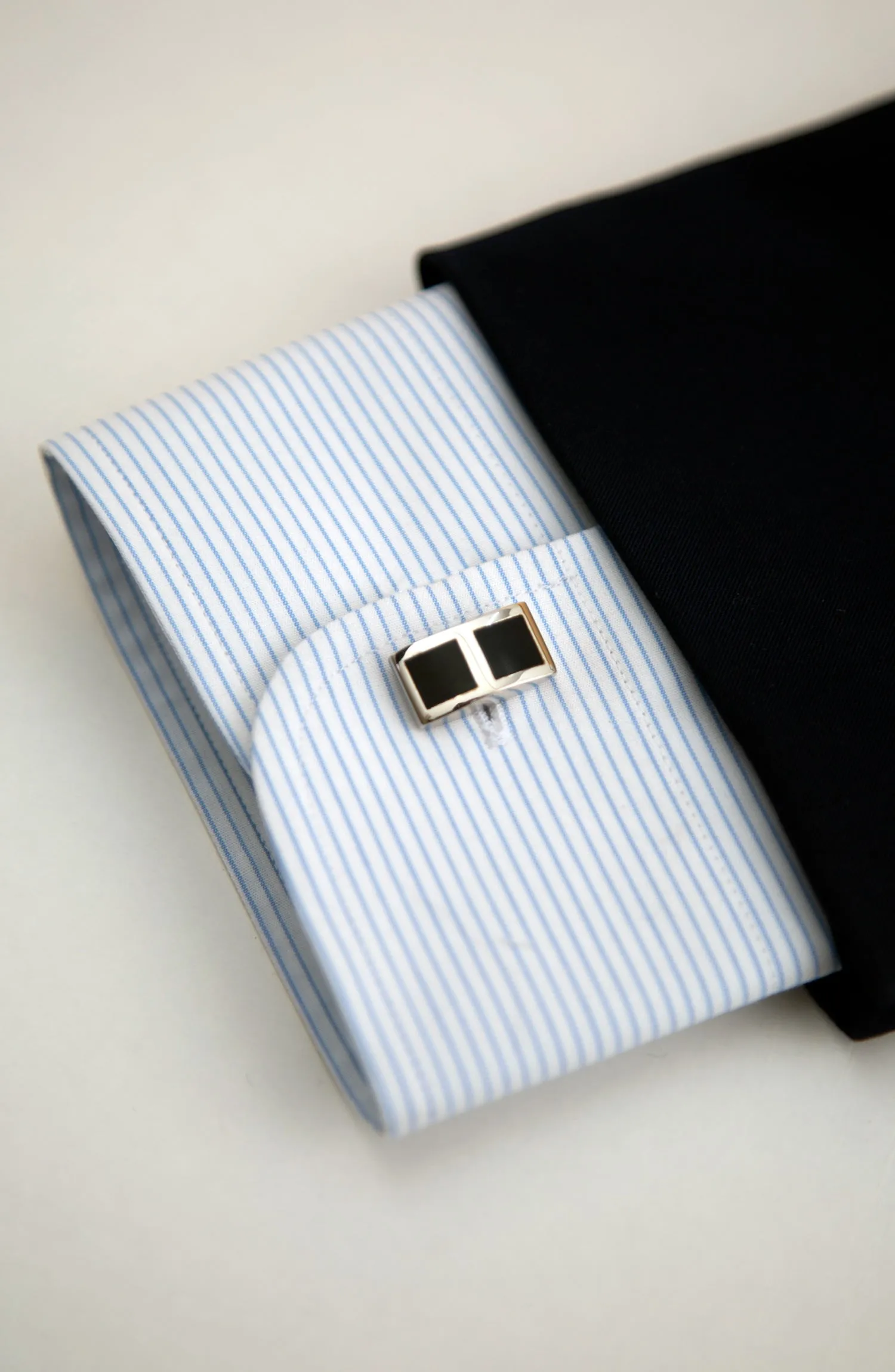 Black Silver Cufflinks