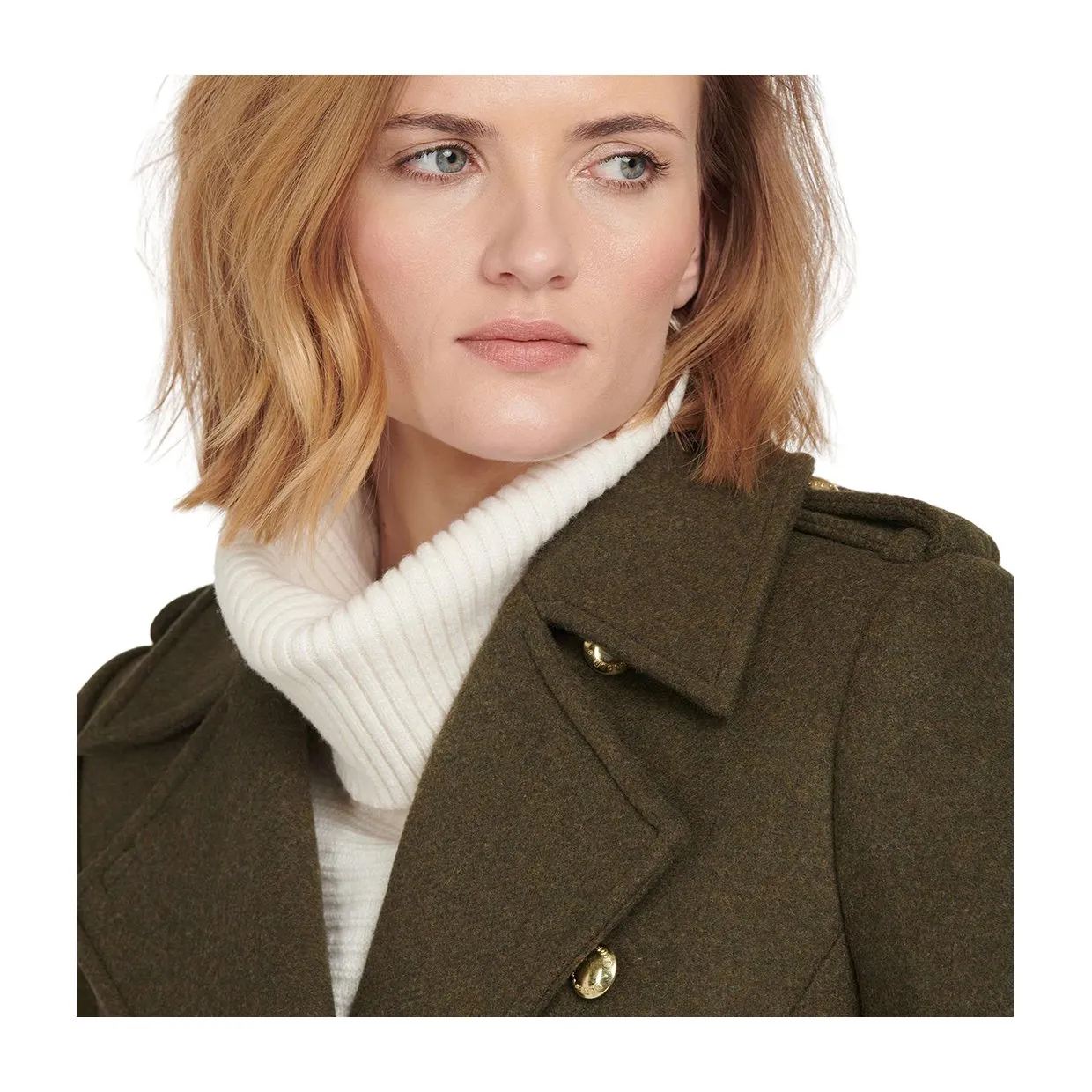 Cappotto Barbour Inverraray Wool Verde Oliva