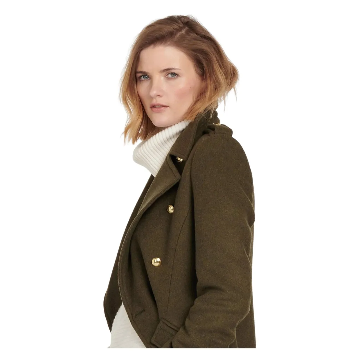 Cappotto Barbour Inverraray Wool Verde Oliva