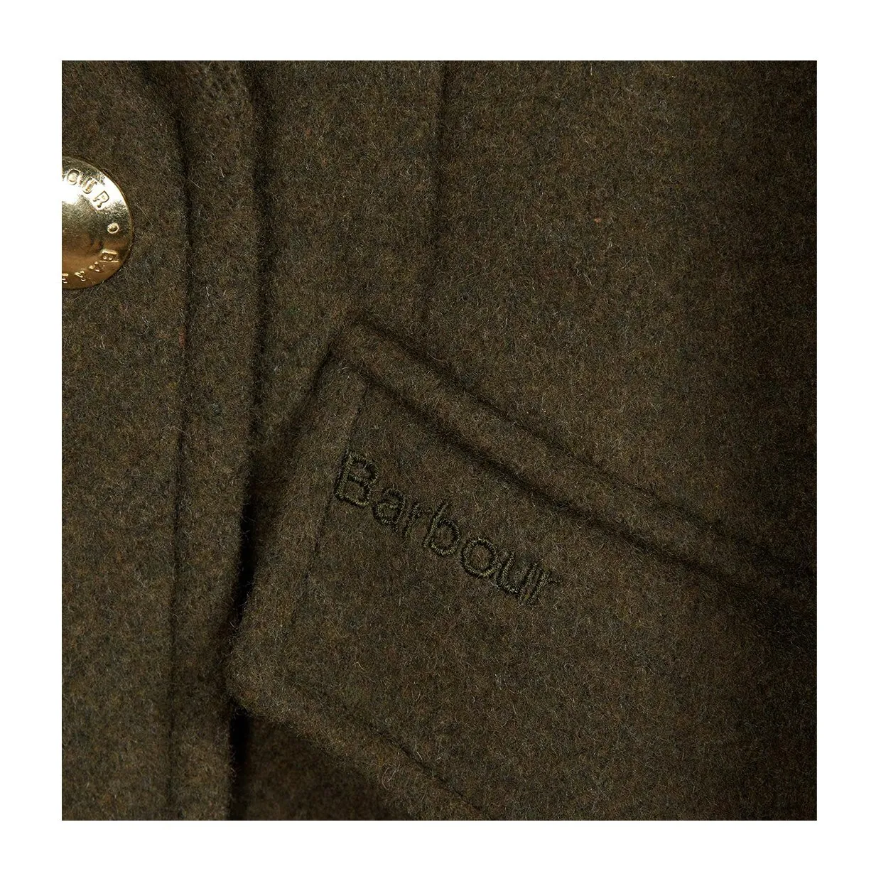 Cappotto Barbour Inverraray Wool Verde Oliva