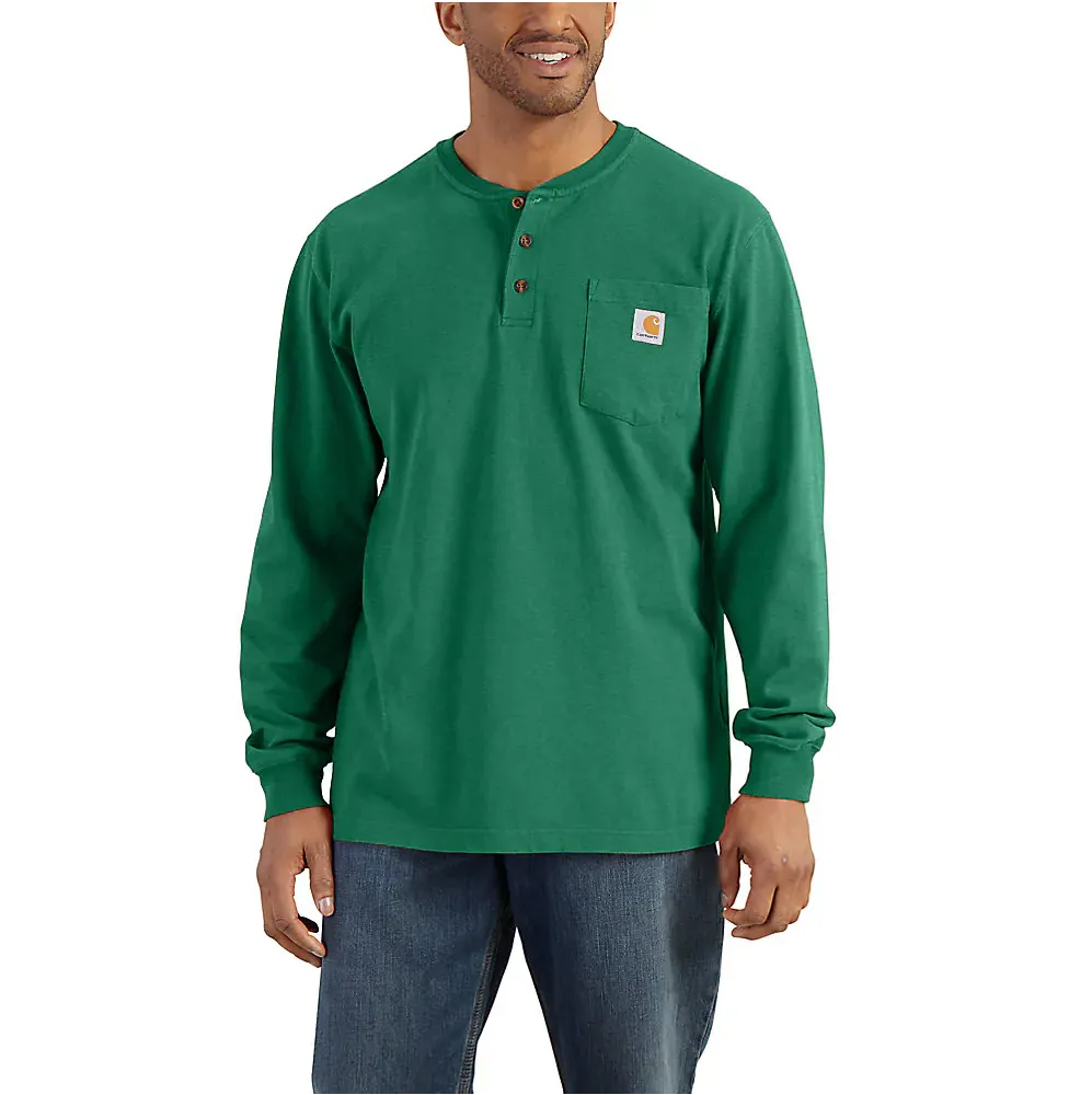 Carhartt Loose Fit Heavyweight Long-Sleeve Pocket Henley T-Shirt