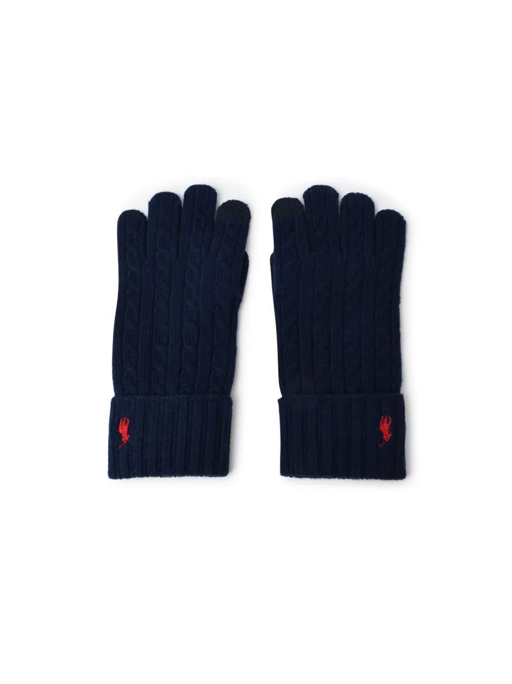 Classic Cable Glove - Navy