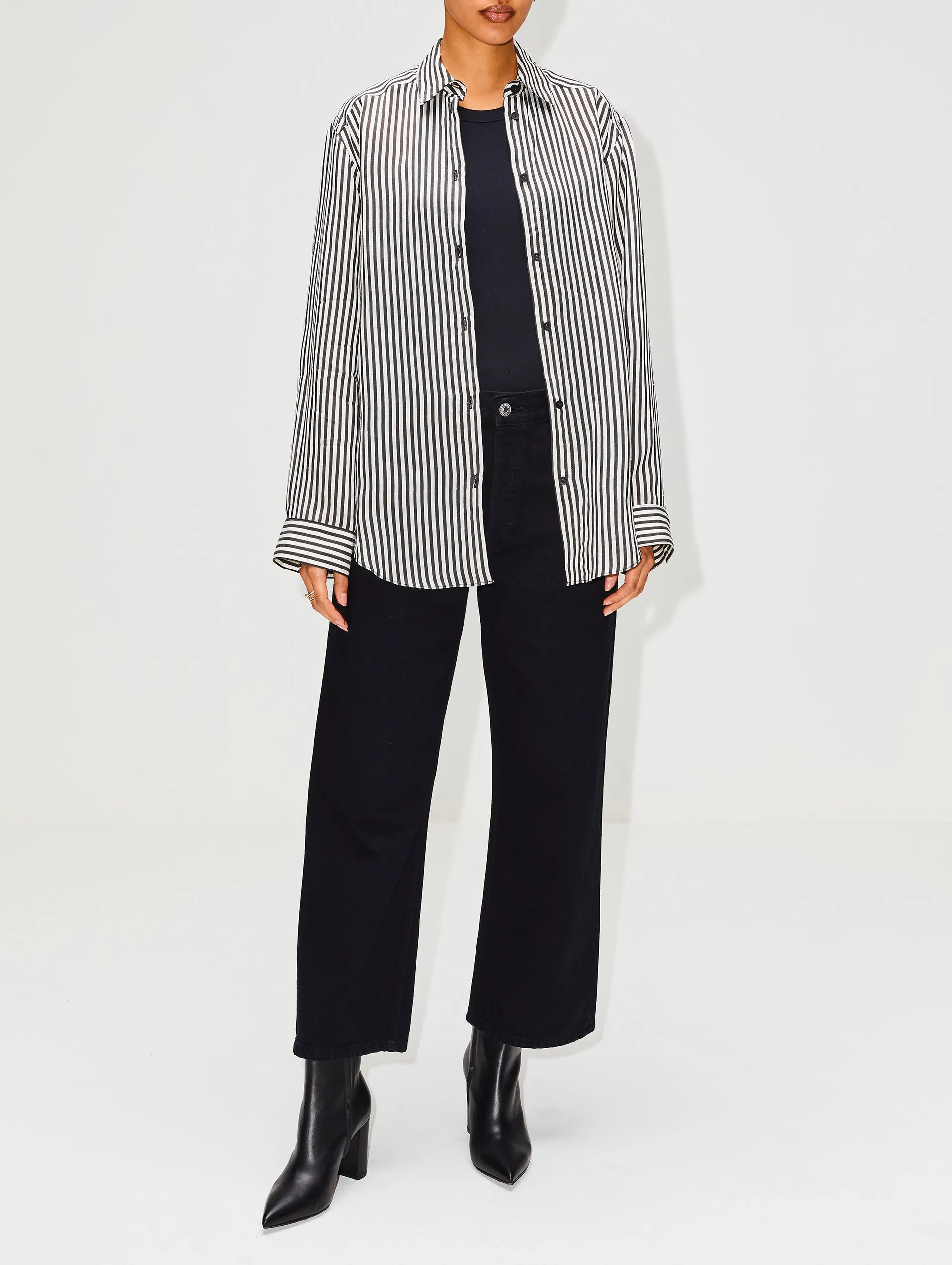 Classic Contrast Stripe Shirt