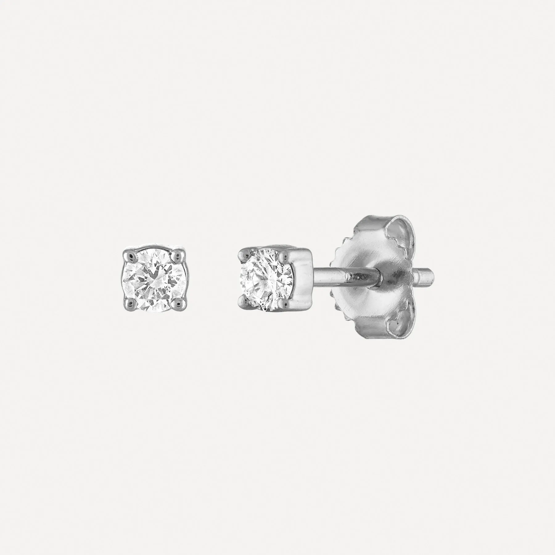 Classic Diamond Stud Earrings