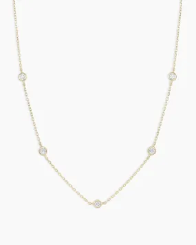 Classic Five Diamond Necklace