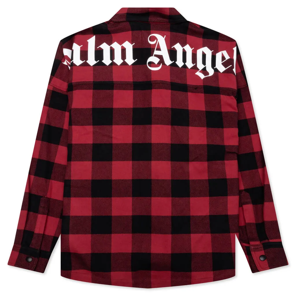 Classic Logo Overshirt - Red/White