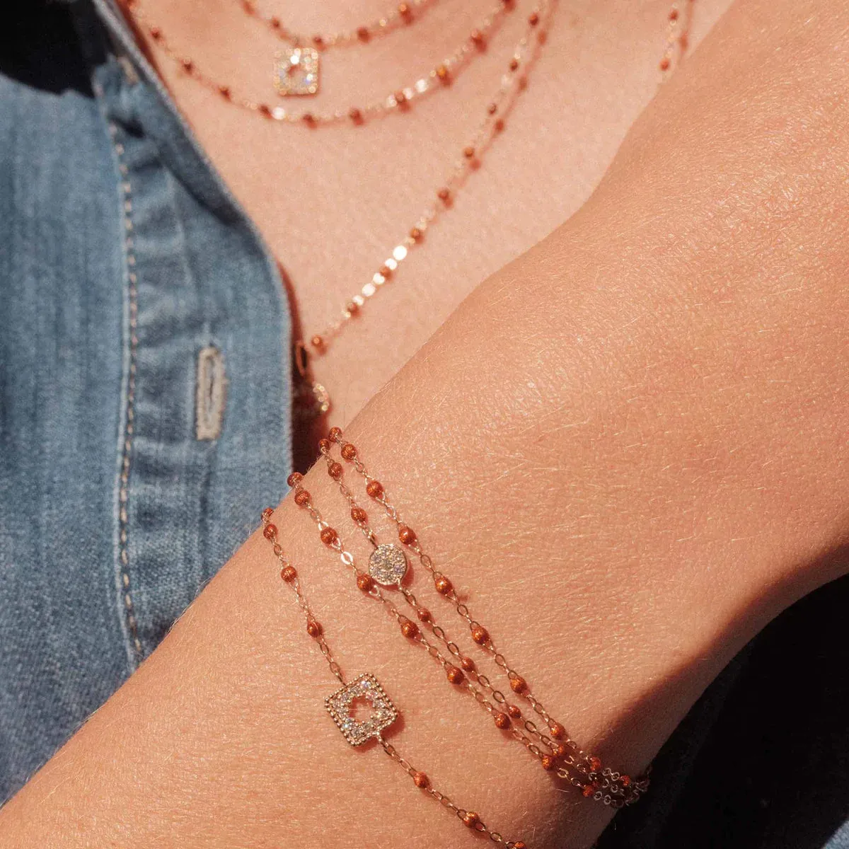 Classic Puce Bracelet (Rose Gold)