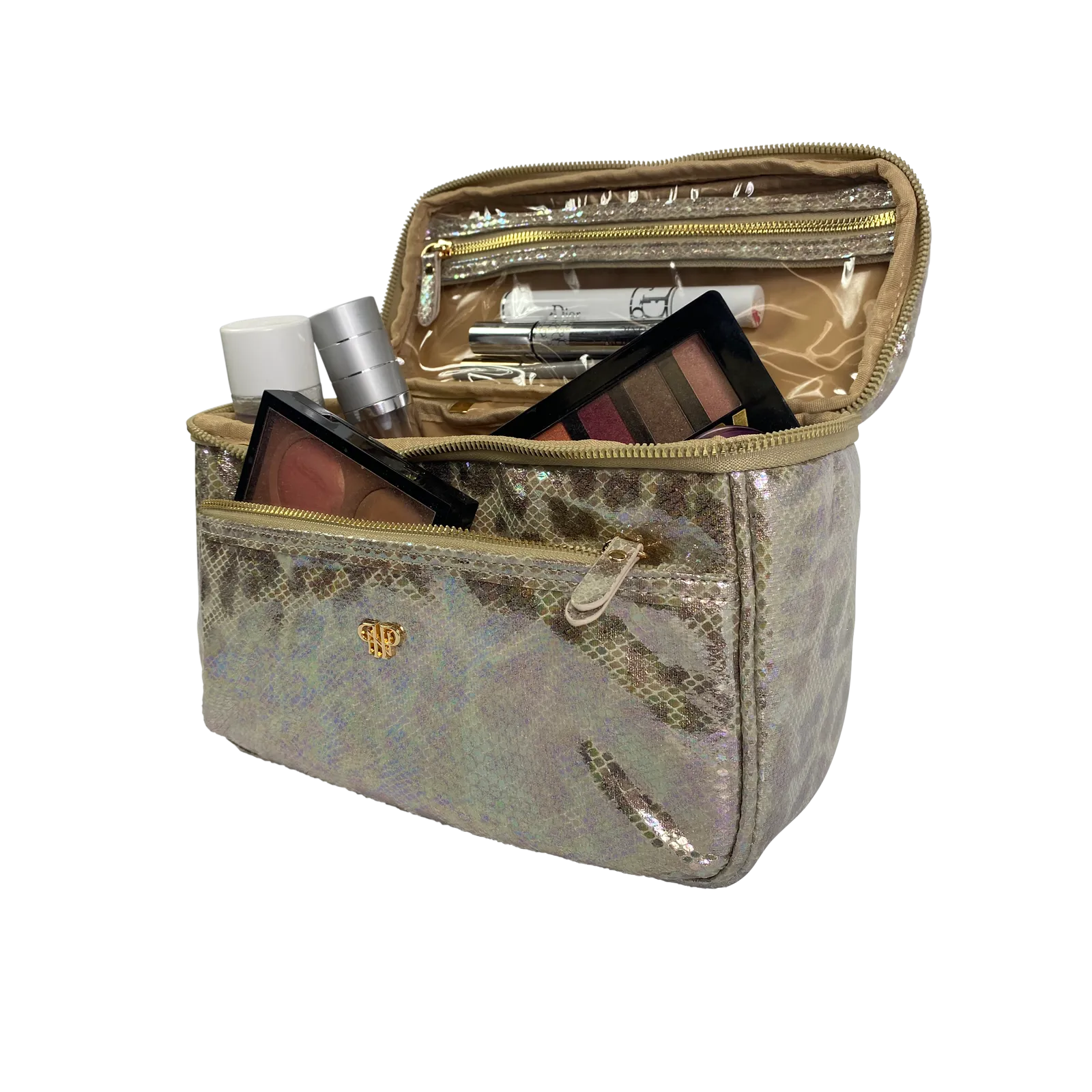 Classic Train Case - Glimmer Leopard