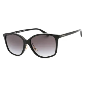 Coach 0HC8361F Sunglasses Black/Grey Gradient Women's