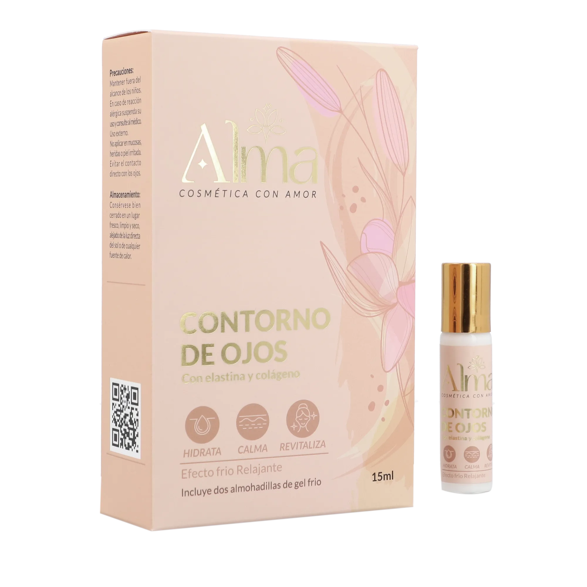 Contorno de Ojos con Elastina y Colágeno - Alma Cosmetics