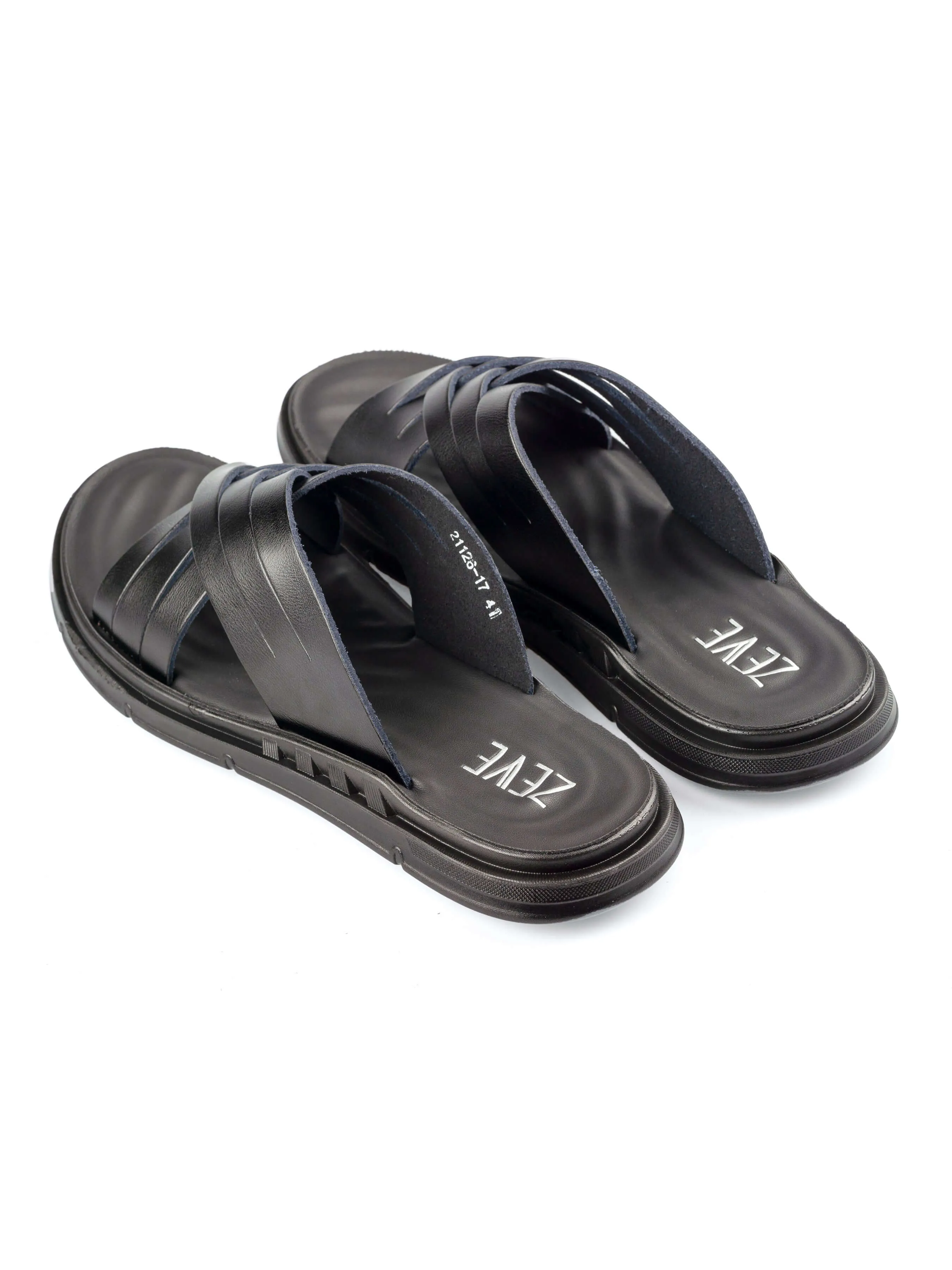 Cyro Sandal - Black Leather