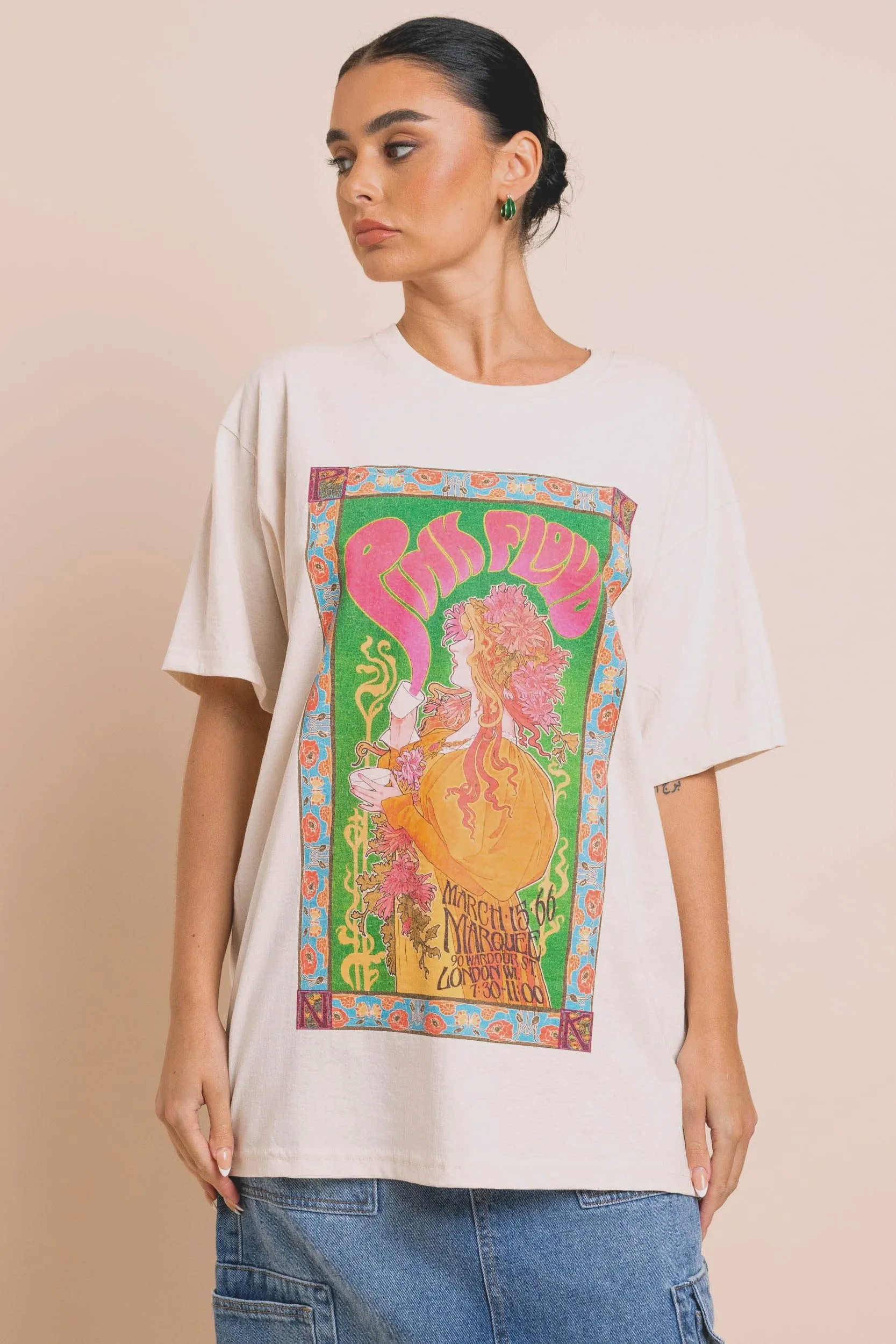 Daisy Street Pink Floyd Art Nouveau Tee