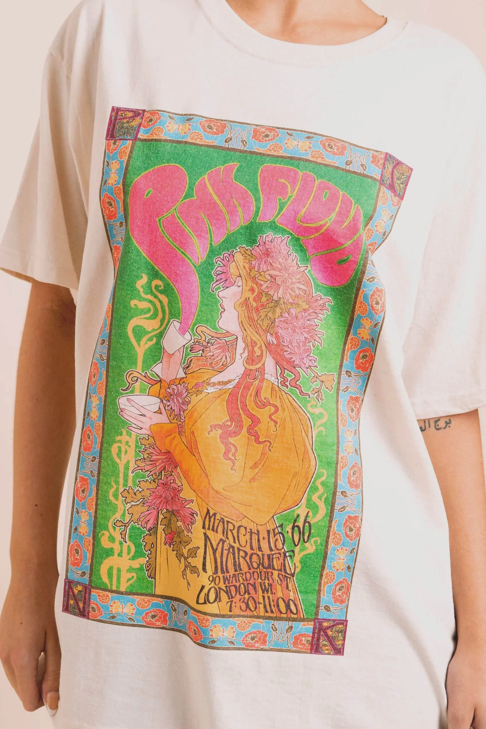 Daisy Street Pink Floyd Art Nouveau Tee