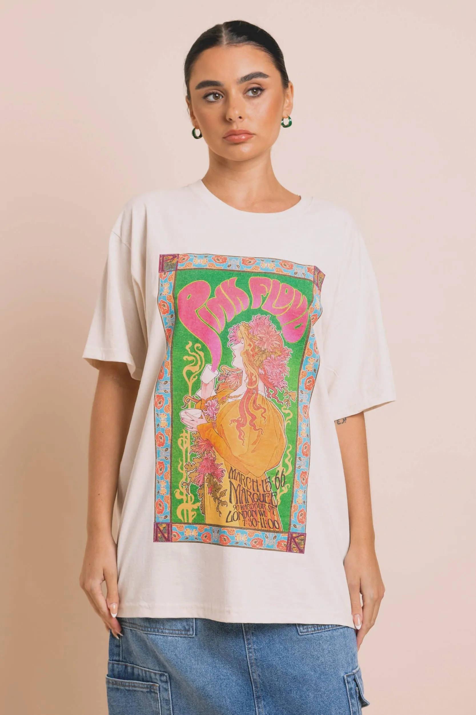 Daisy Street Pink Floyd Art Nouveau Tee