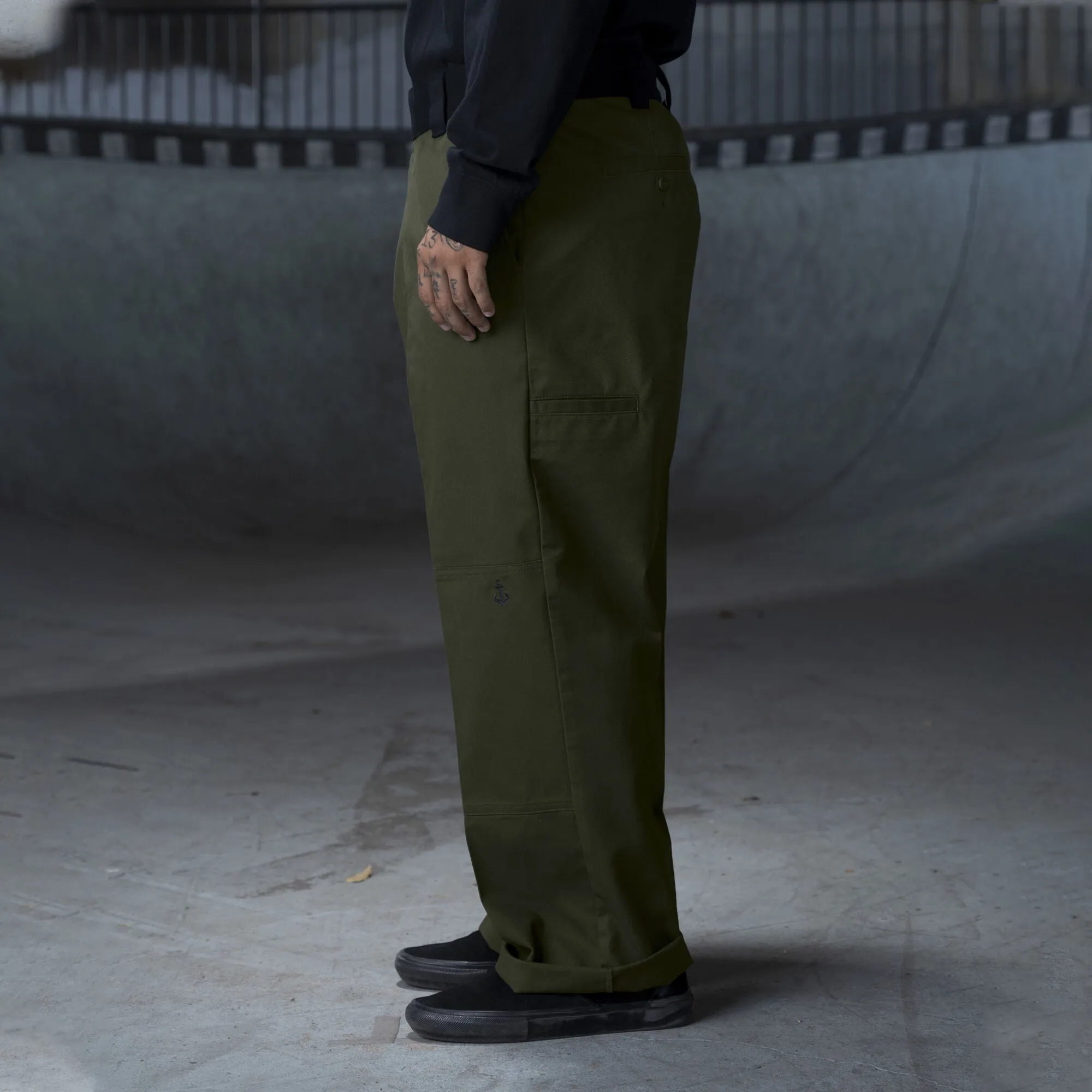 Dickies - Ronnie Sandoval Double Knee Loose Fit Pant - Olive Green/Black