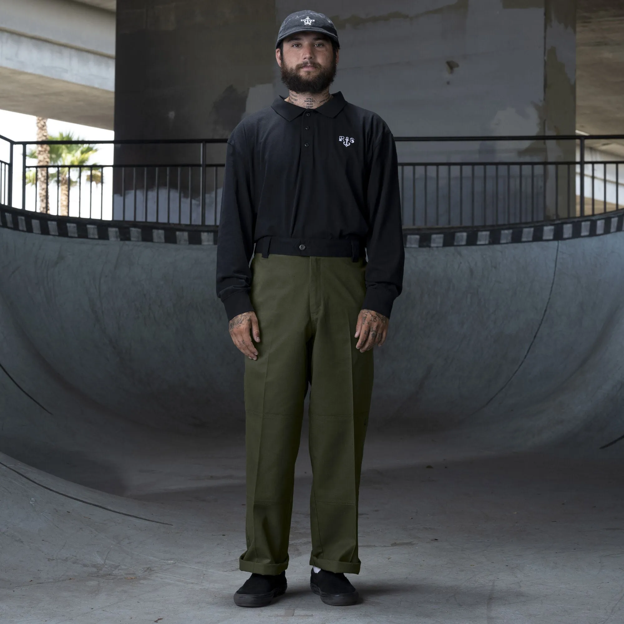 Dickies - Ronnie Sandoval Double Knee Loose Fit Pant - Olive Green/Black