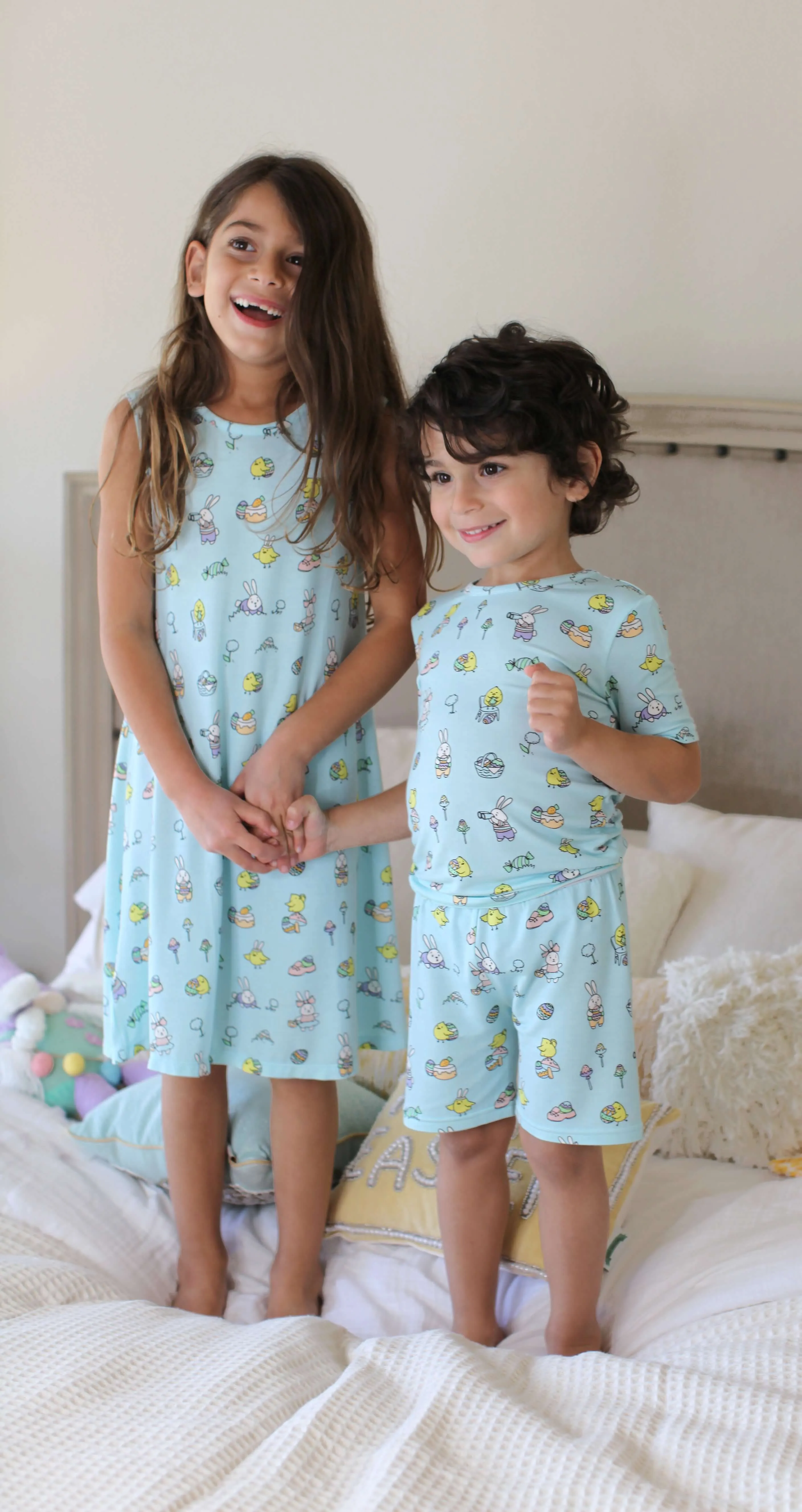 Easter Bunnies Bamboo Girls' Dress