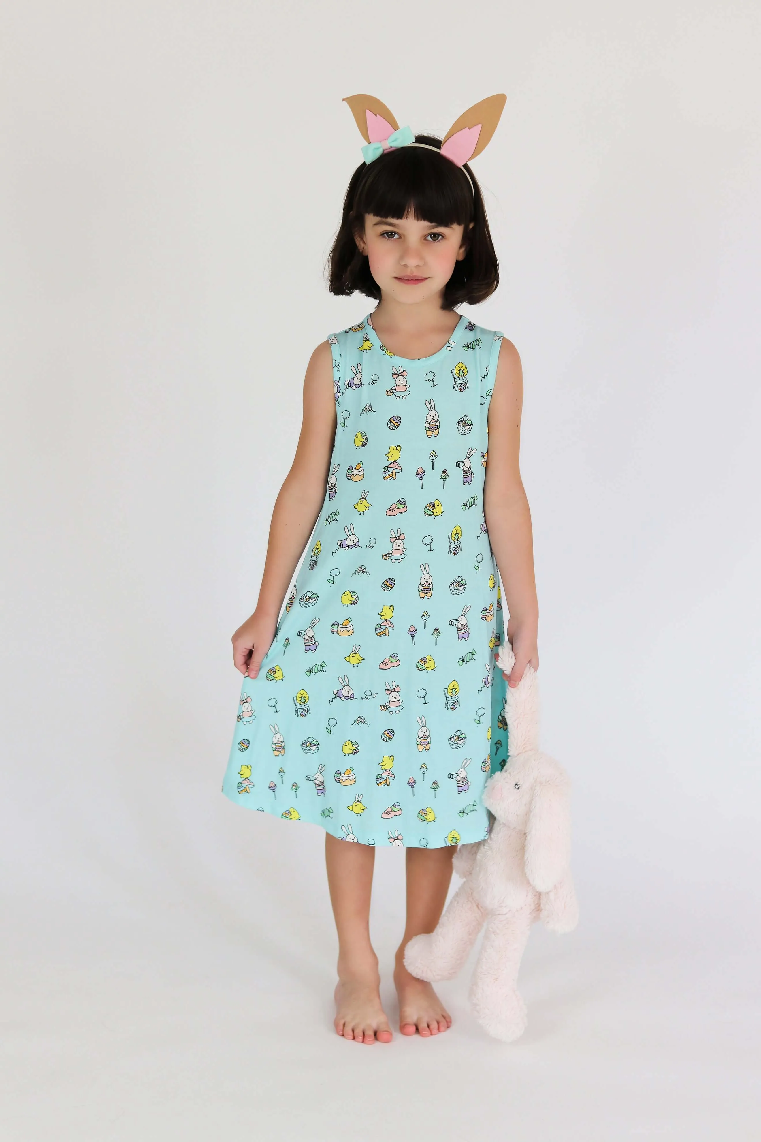 Easter Bunnies Bamboo Girls' Dress