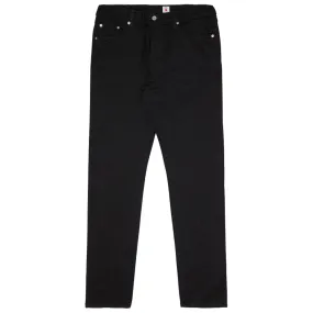 EDWIN Slim Tapered Jeans Black Rinsed Made in Japan