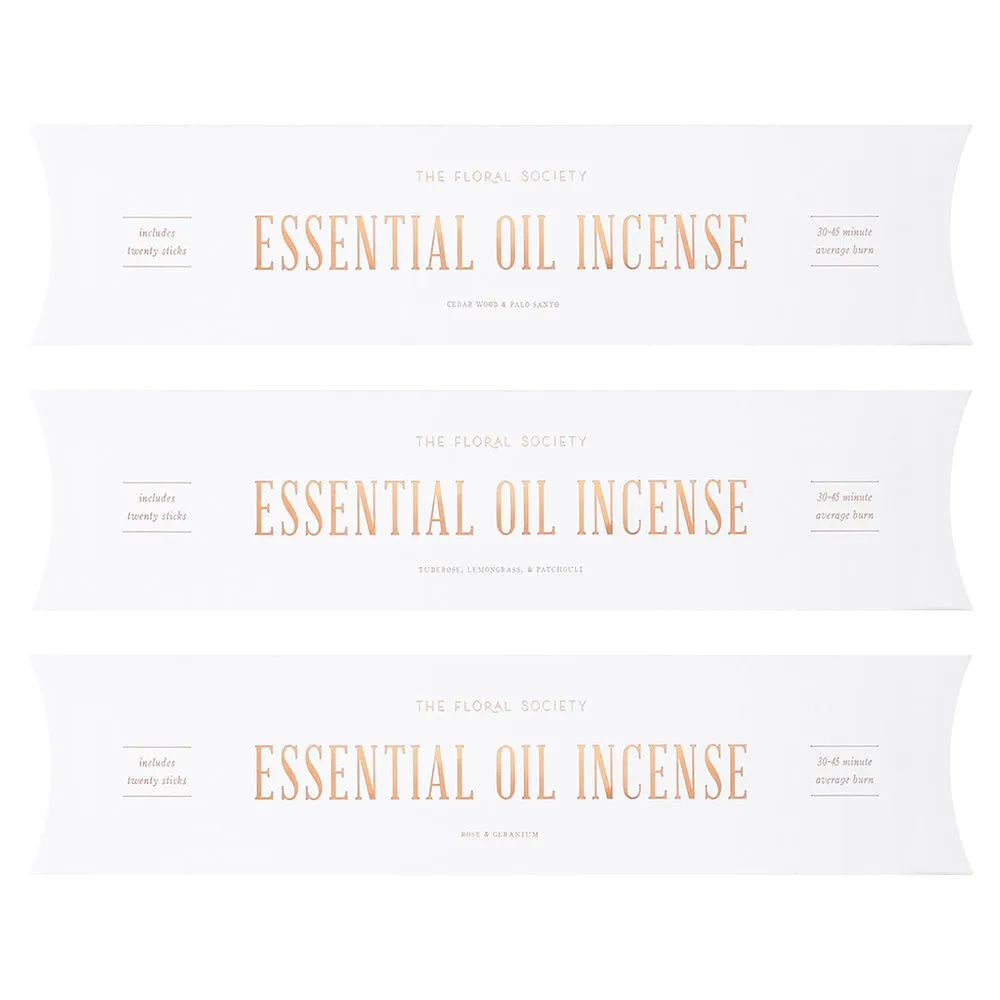 Essential Oil Incense Cedar Wood & Palo Santo