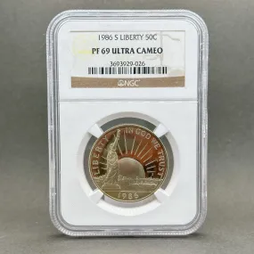 Estate 1986 S Statue of Liberty 50c NGC PF69 Ultra Cameo