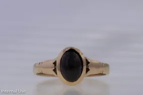 Estate Solitaire Garnet Ring