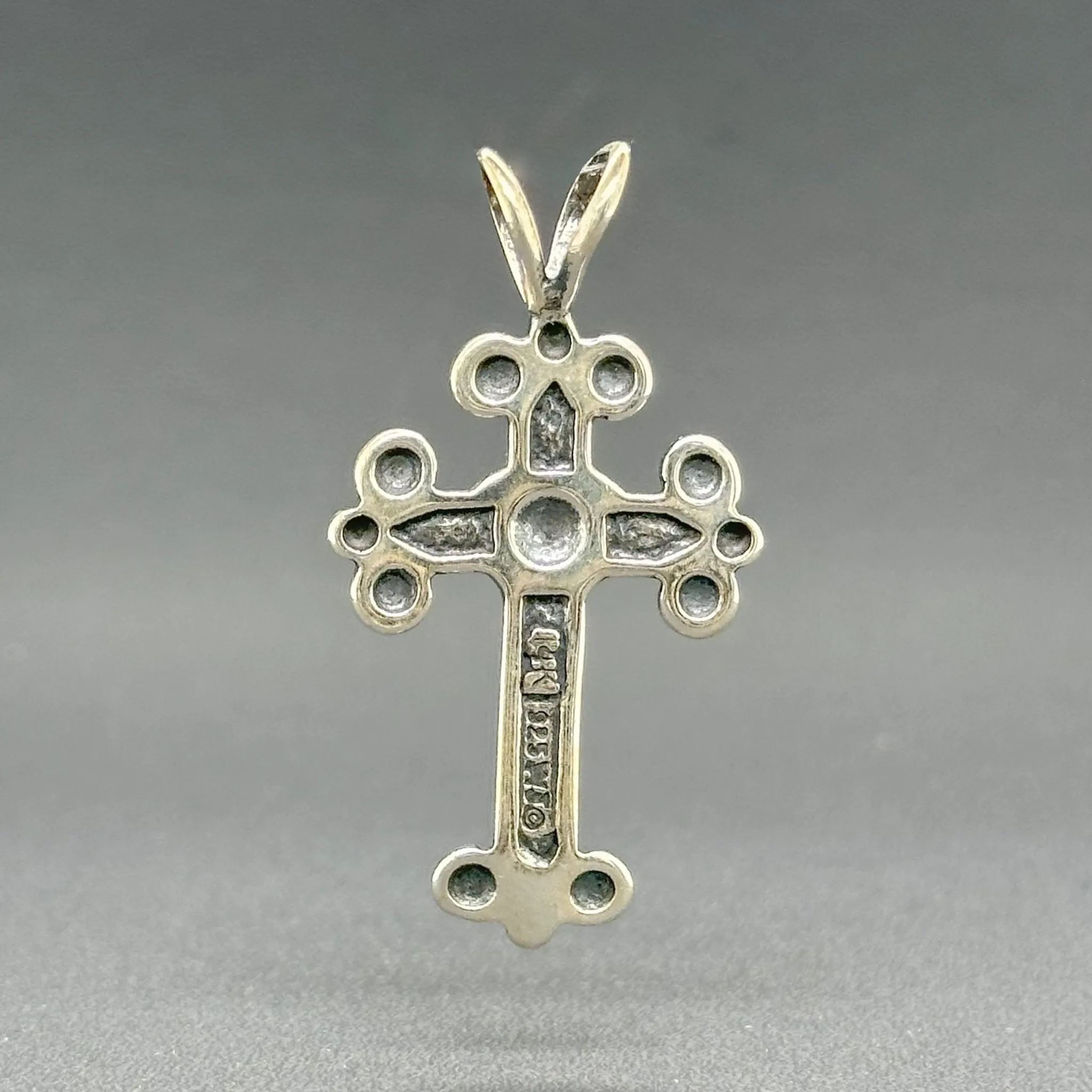 Estate SS 14 Heart Cross Pendant