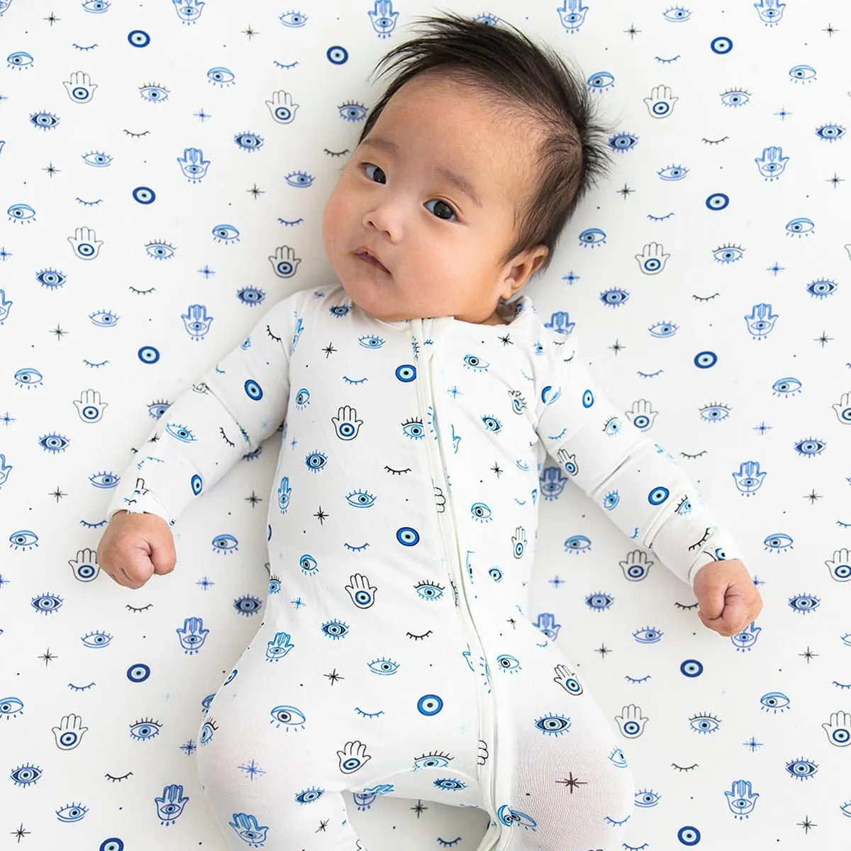 Eye Bamboo Swaddle & Beanie Set