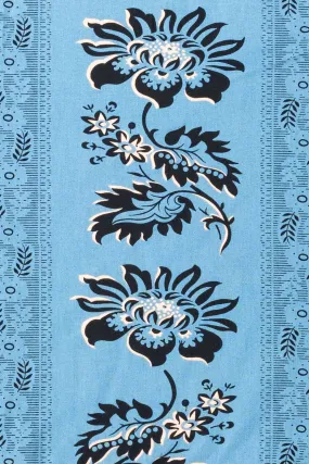 Fabric by the Yard, Print, Americana Bandana, French Provincial Floral Stripe, Capri, 101