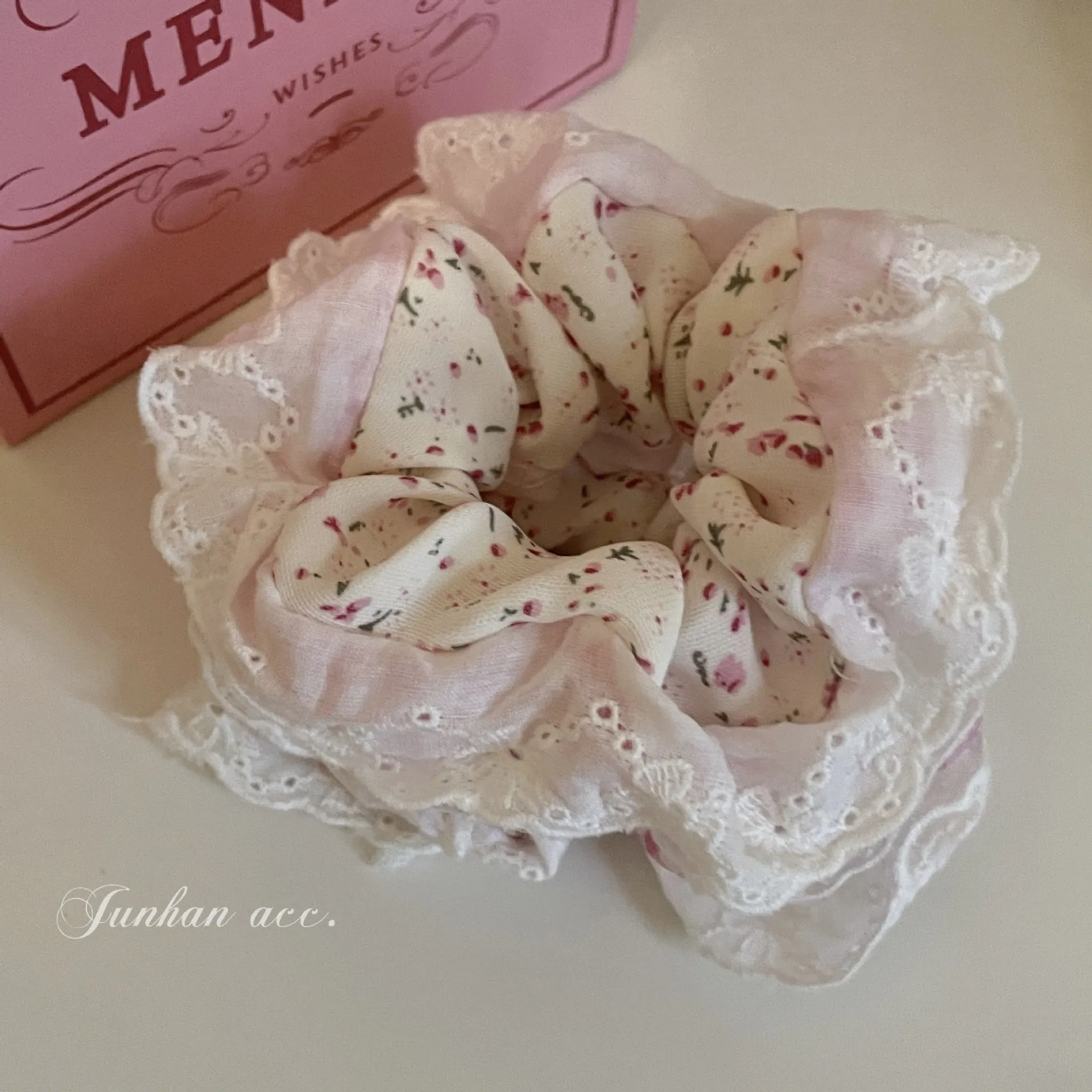 Floral Lace Scrunchies