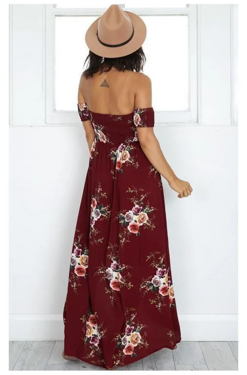 Floral Slit Maxi Dress