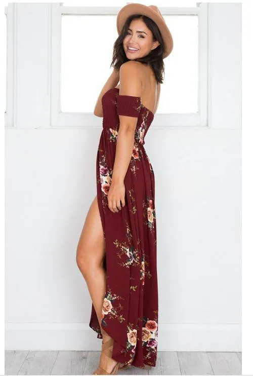 Floral Slit Maxi Dress