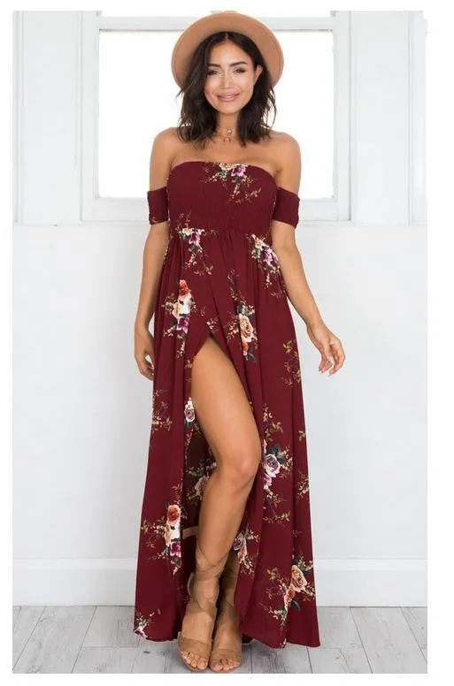 Floral Slit Maxi Dress