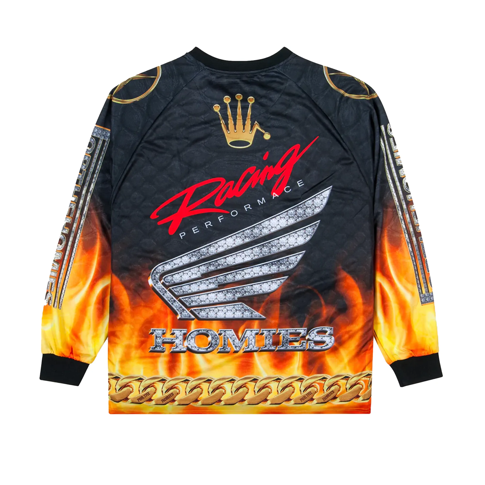 For The Homies Moto Jersey Black