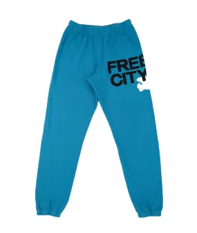 FREECITY Women Large Sweatpants Blue Sound