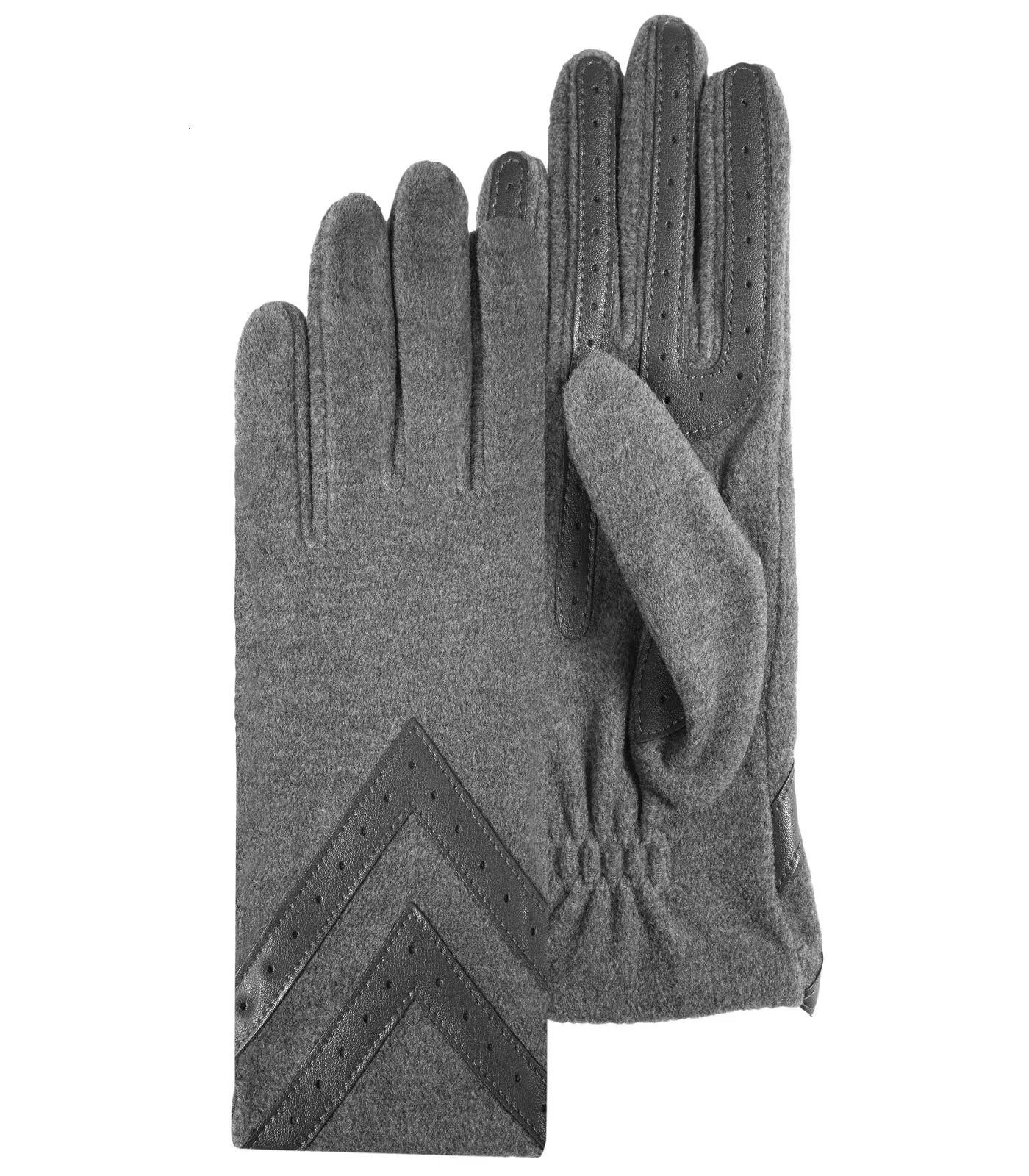 Gants Femme tactiles Polaire Recyclée Gris