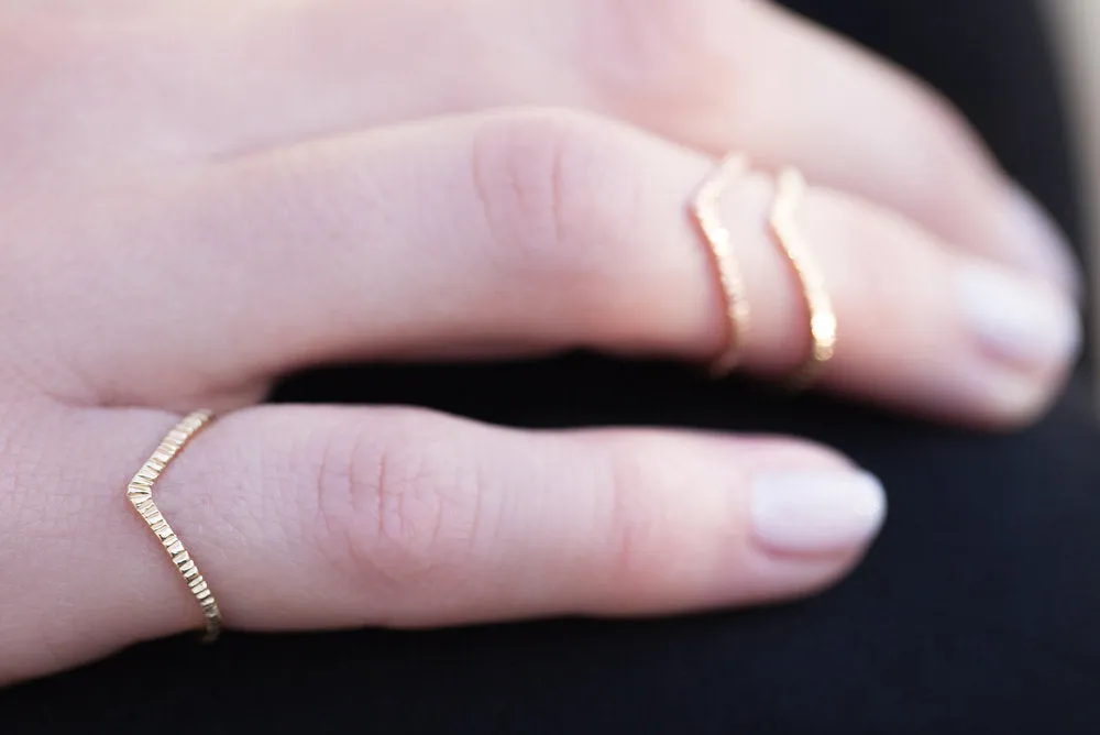 Hammered Jade Ring (Ready to Ship)